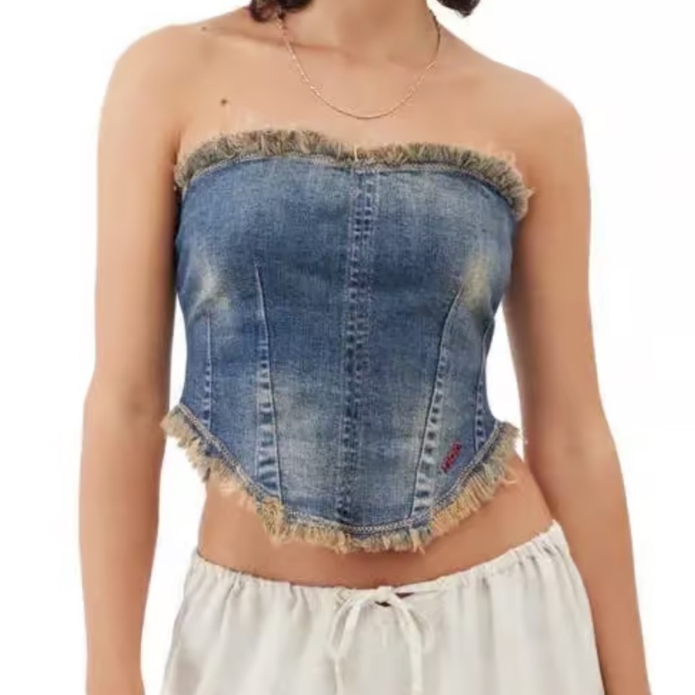 BDG Urban Outfitters Denim Corset Top